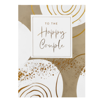 Artige Kaart - Gold Rush - To the happy couple - GLD007-A