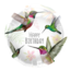 Folat Folieballon - Happy birthday - Kolibri - 45cm - Zonder vulling