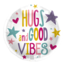 Folat Folieballon - Hugs and good vibes - 45cm - Zonder vulling