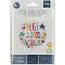 Folat Folieballon - Hugs and good vibes - 45cm - Zonder vulling