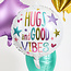 Folat Folieballon - Hugs and good vibes - 45cm - Zonder vulling