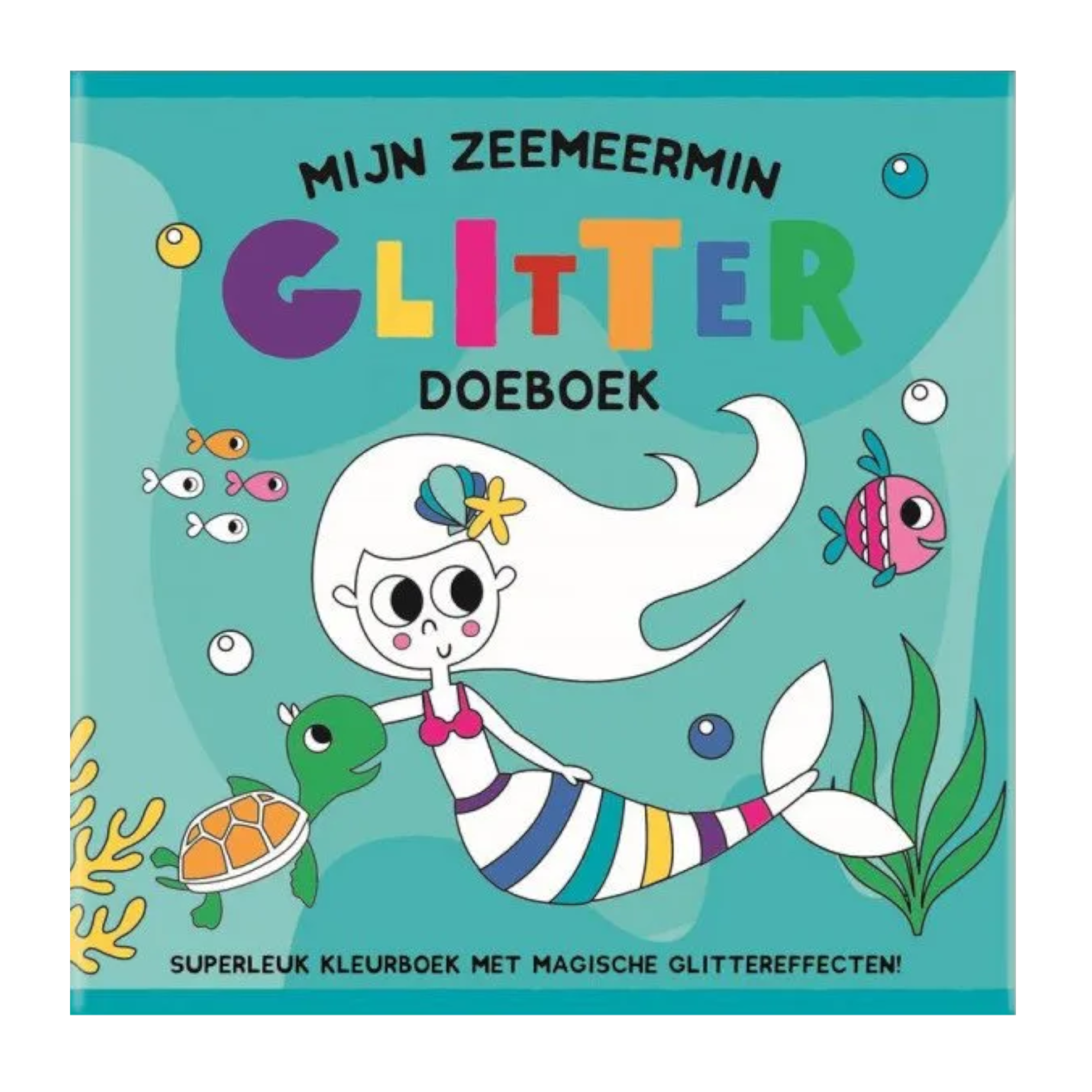 Boek - Doeboek - Glitter zeemeermin - Kleuren