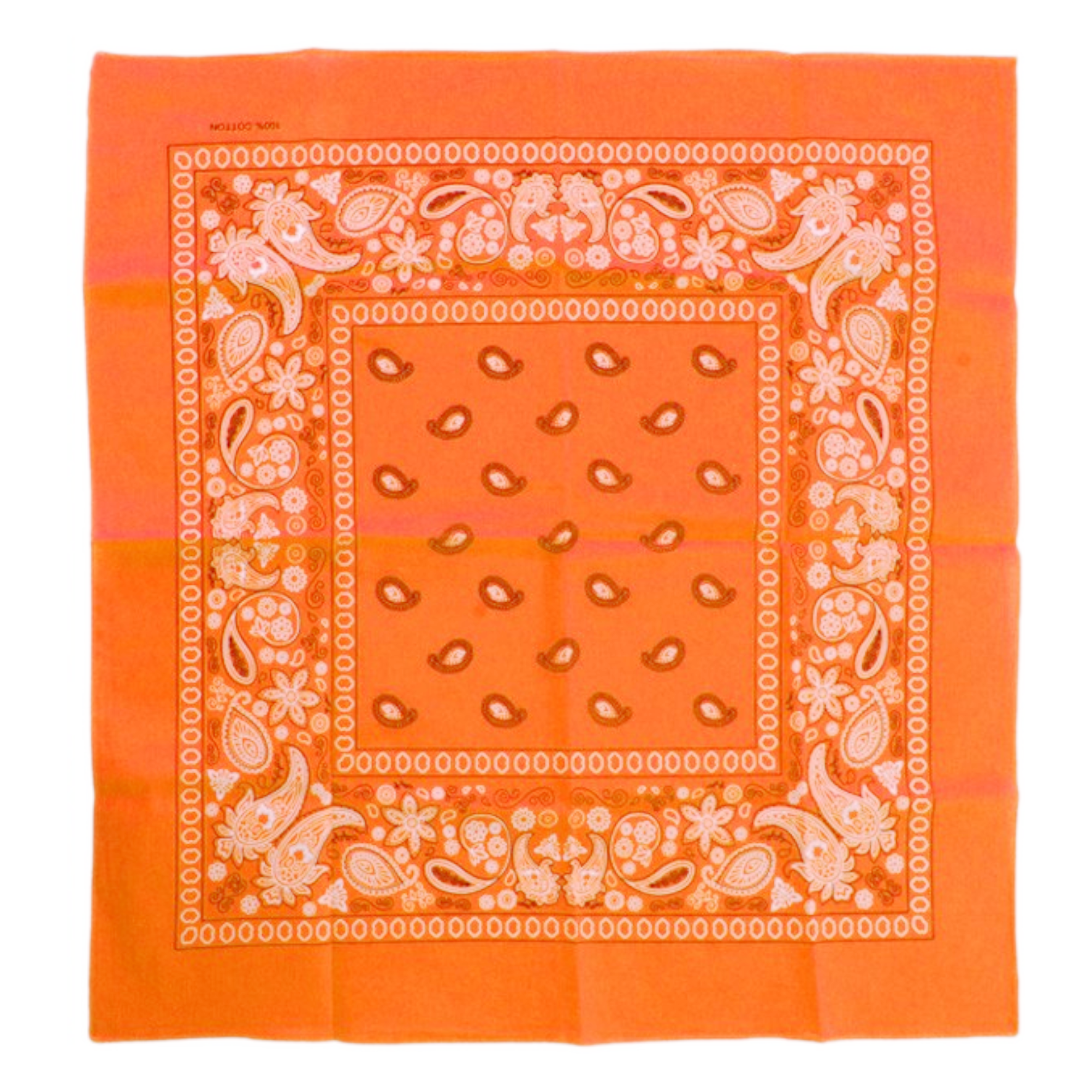Zakdoek - Bandana - Oranje - Fluor / neon - 53x53cm