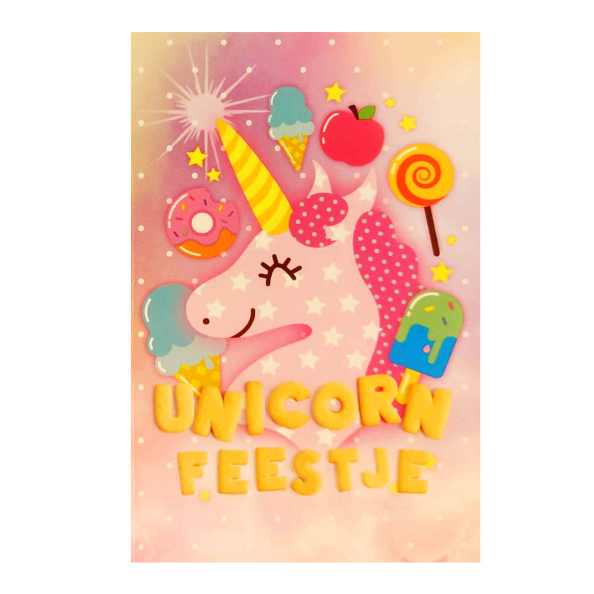 Uitnodigingskaarten - Eenhoorn - Unicorn feestje - 6st.