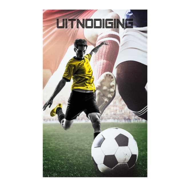 Interstat Uitnodigingskaarten - voetbal - 6st.