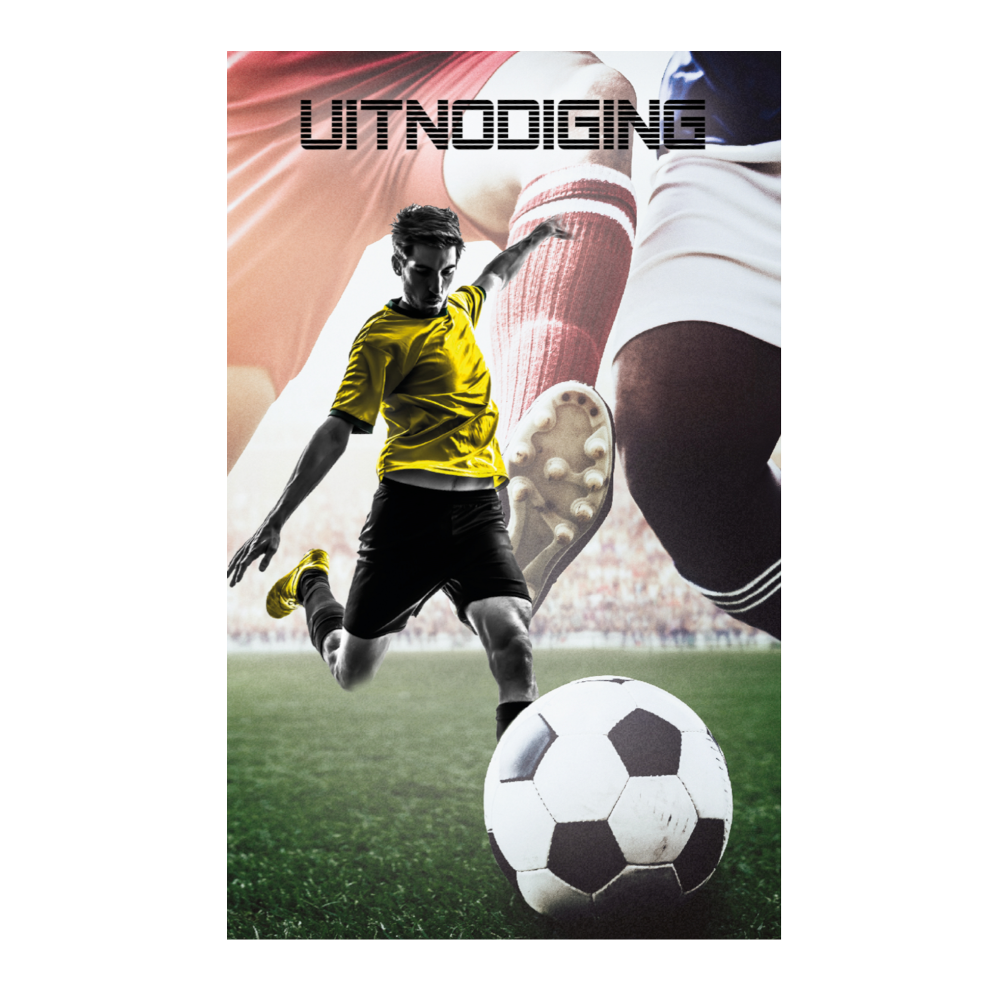 Uitnodigingskaarten - Voetbal - 6st.