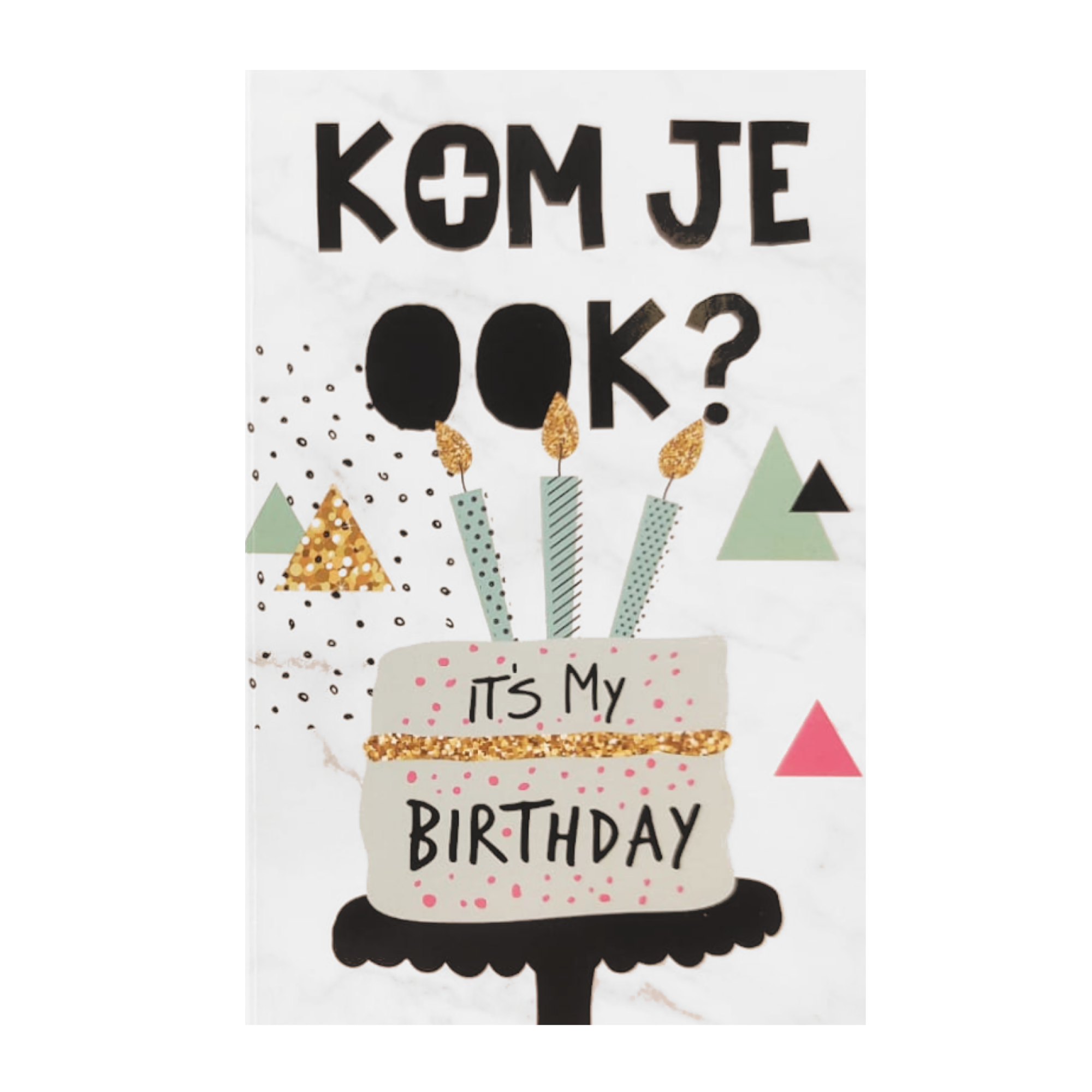 Uitnodigingskaarten - Kom je ook? It's my birthday - 6st.