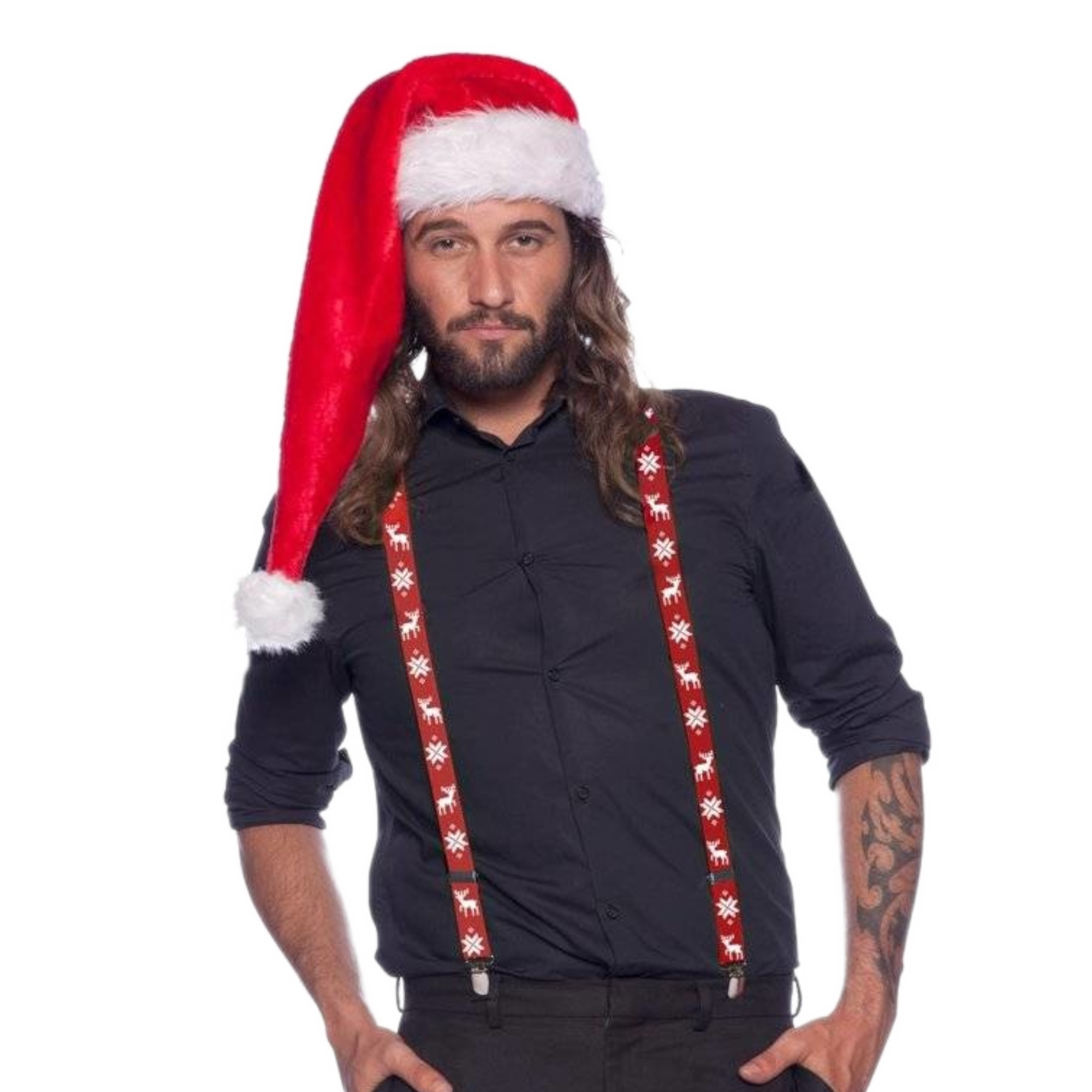 Bretels - Kerst - Rendier - Rood