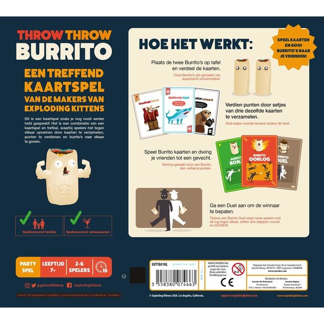 Asmodee Spel - Throw throw burrito - NL