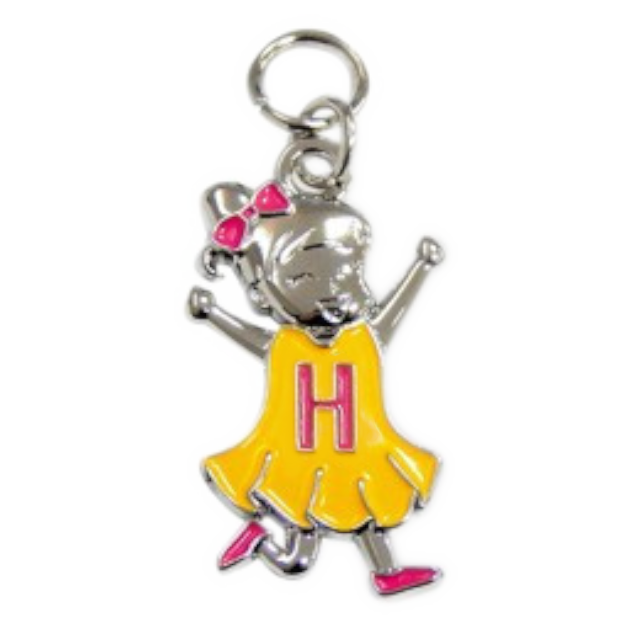 Bedeltje - H - Meisje - Charms for you