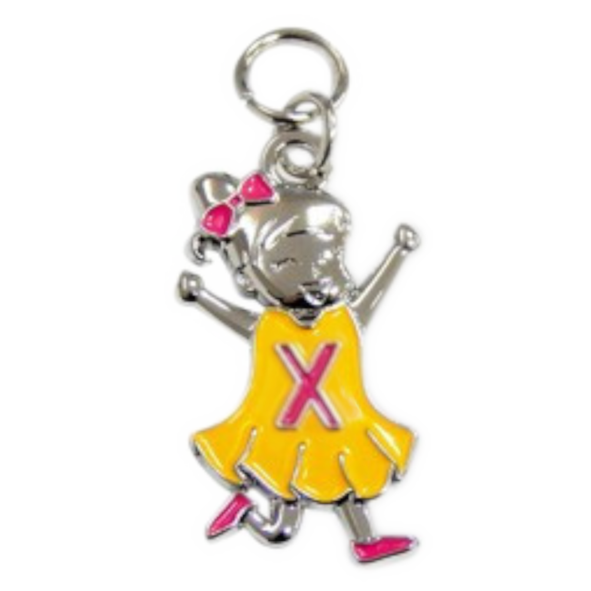 Charms for you Bedeltje - X - Meisje - Charms for you