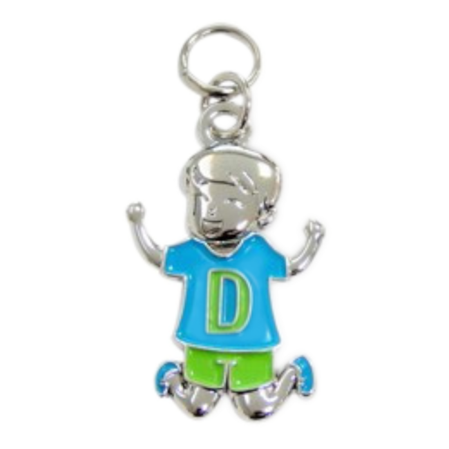 Charms for you Bedeltje - D - Jongen - Charms for you