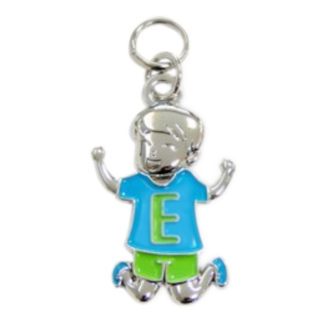 Charms for you Bedeltje - E - Jongen - Charms for you