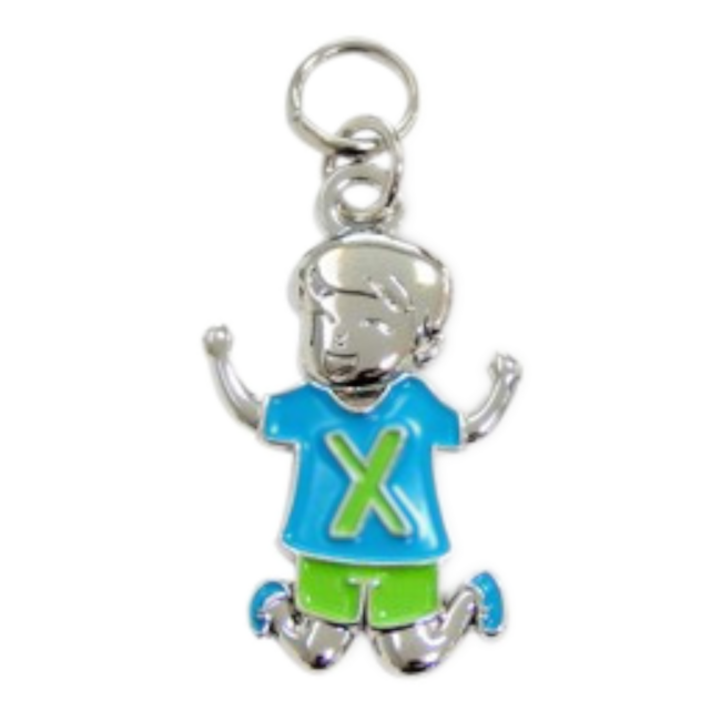 Charms for you Bedeltje - X - Jongen - Charms for you