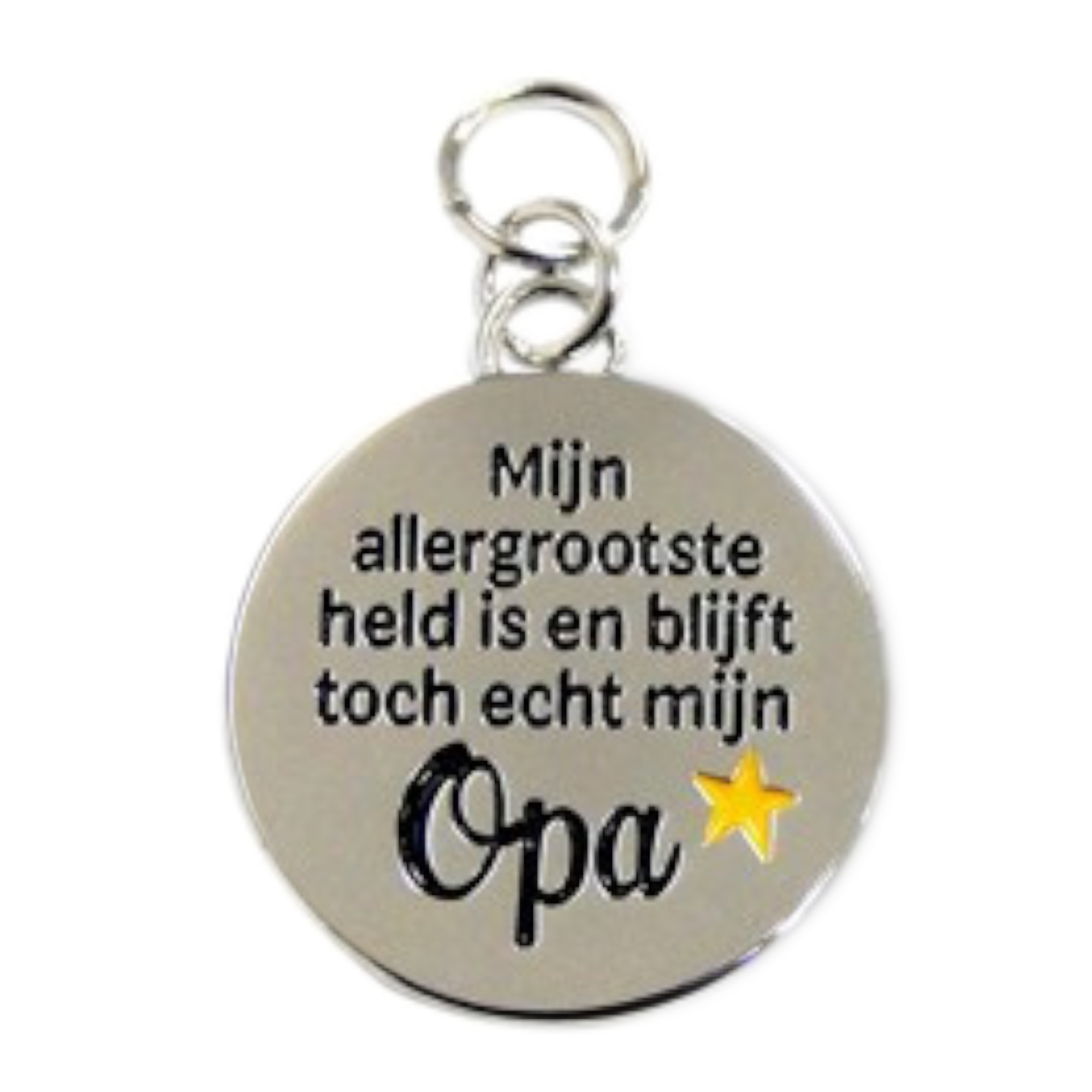 Bedeltje - Allergrootste held mijn opa - Charms for you