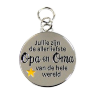 Charms for you Bedeltje - Allerliefste Opa & oma - Charms for you