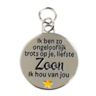 Charms for you Bedeltje - Liefste zoon - Charms for you