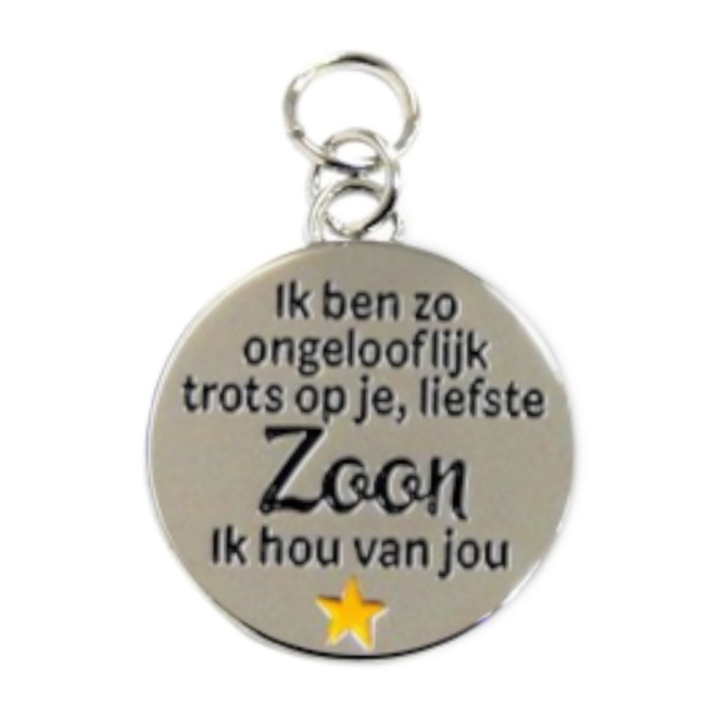 Charms for you Bedeltje - Liefste zoon - Charms for you