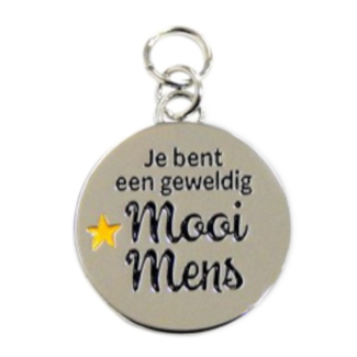 Charms for you Bedeltje - Mooi mens - Charms for you