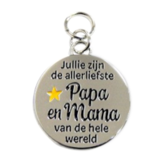 Charms for you Bedeltje - Papa & mama - Charms for you
