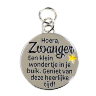 Charms for you Bedeltje - Zwanger - Charms for you