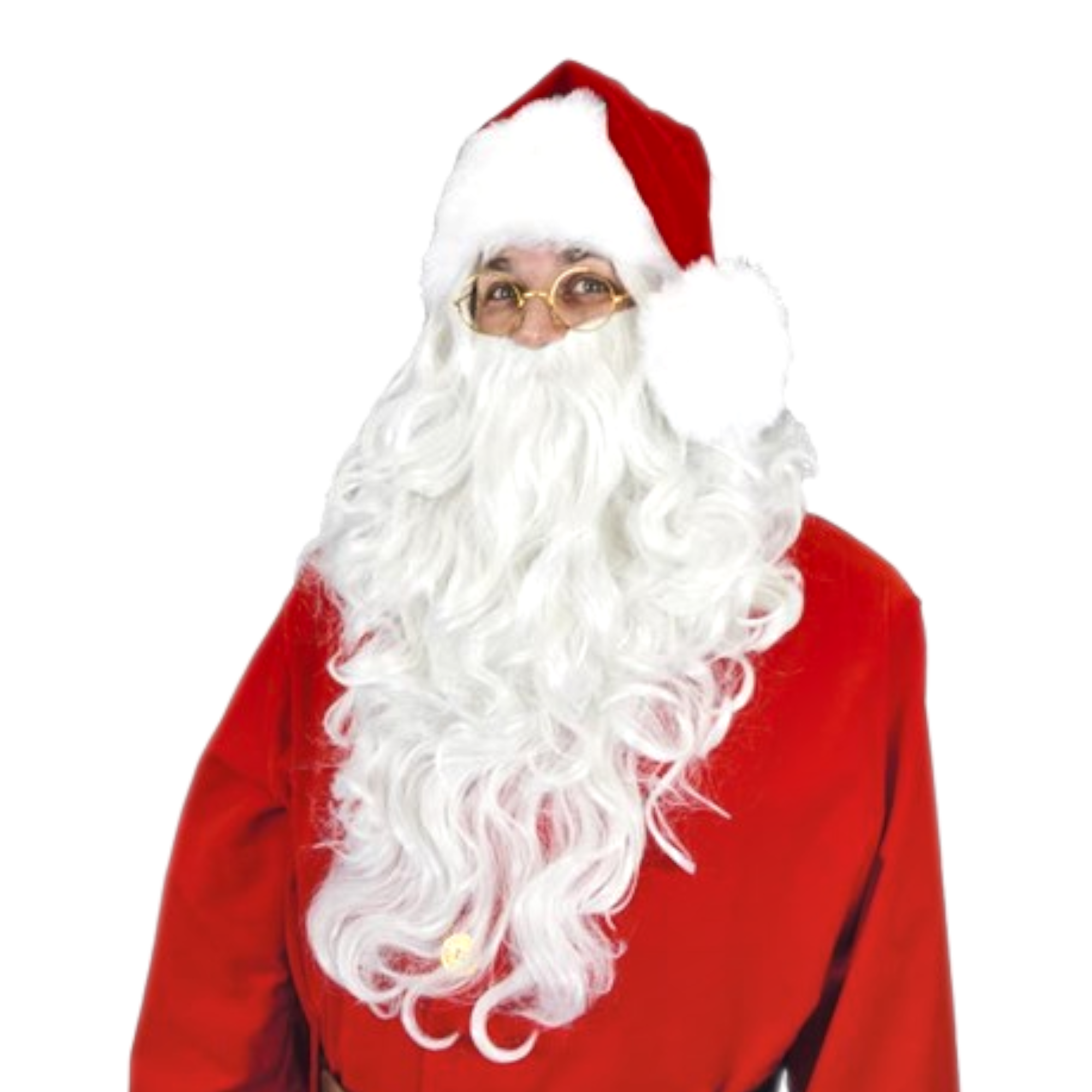 Comedia - Pruik en baard - Kerstman - Lang