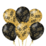 Paper Dreams Ballonnen - 100 jaar - Goud, zwart - 30cm - 6st.