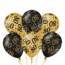 Paper Dreams Ballonnen - 80 jaar - Goud, zwart - 30cm - 6st.