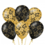 Paperdreams Ballonnen - 25 jaar - Goud, zwart - 30cm - 6st.