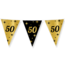 Paperdreams Vlaggenlijn - 50 jaar - Goud, zwart - 10m
