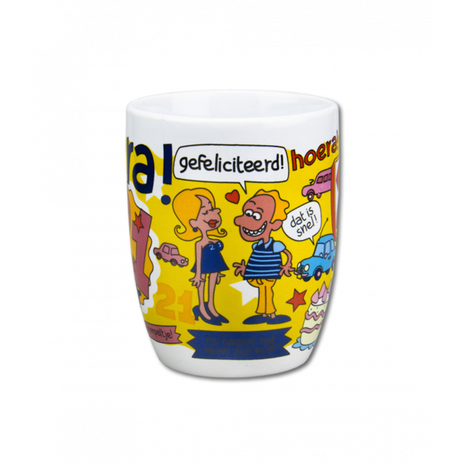 Paperdreams Mok - Cartoon - 21 jaar