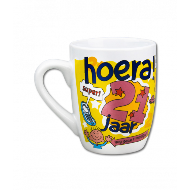 Paperdreams Mok - Cartoon - 21 jaar