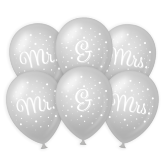 Paperdreams Ballonnen - Huwelijk - Mr. & Mrs. - 6st.