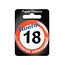 Paperdreams Button - 18 jaar - Verkeersbord - Klein