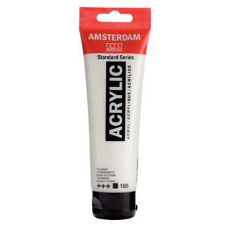 Royal Talens Verf - Acryl - 105 - Titaan wit - Amsterdam - 120ml