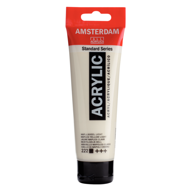 Royal Talens Verf - Acryl - 222 - Napels geel licht - Amsterdam - 120ml