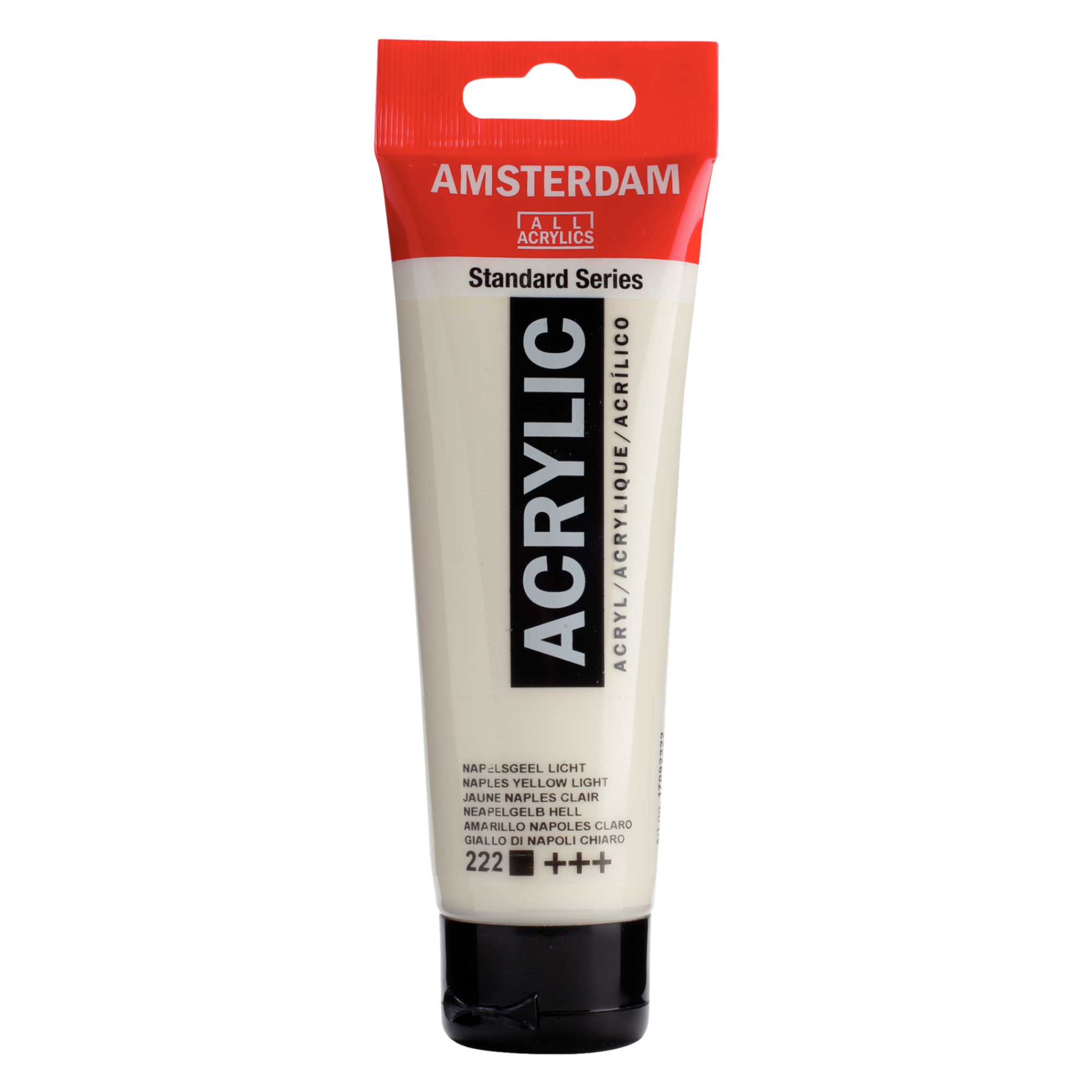 Verf - Acryl - 222 - Napels geel licht - Amsterdam - 120ml