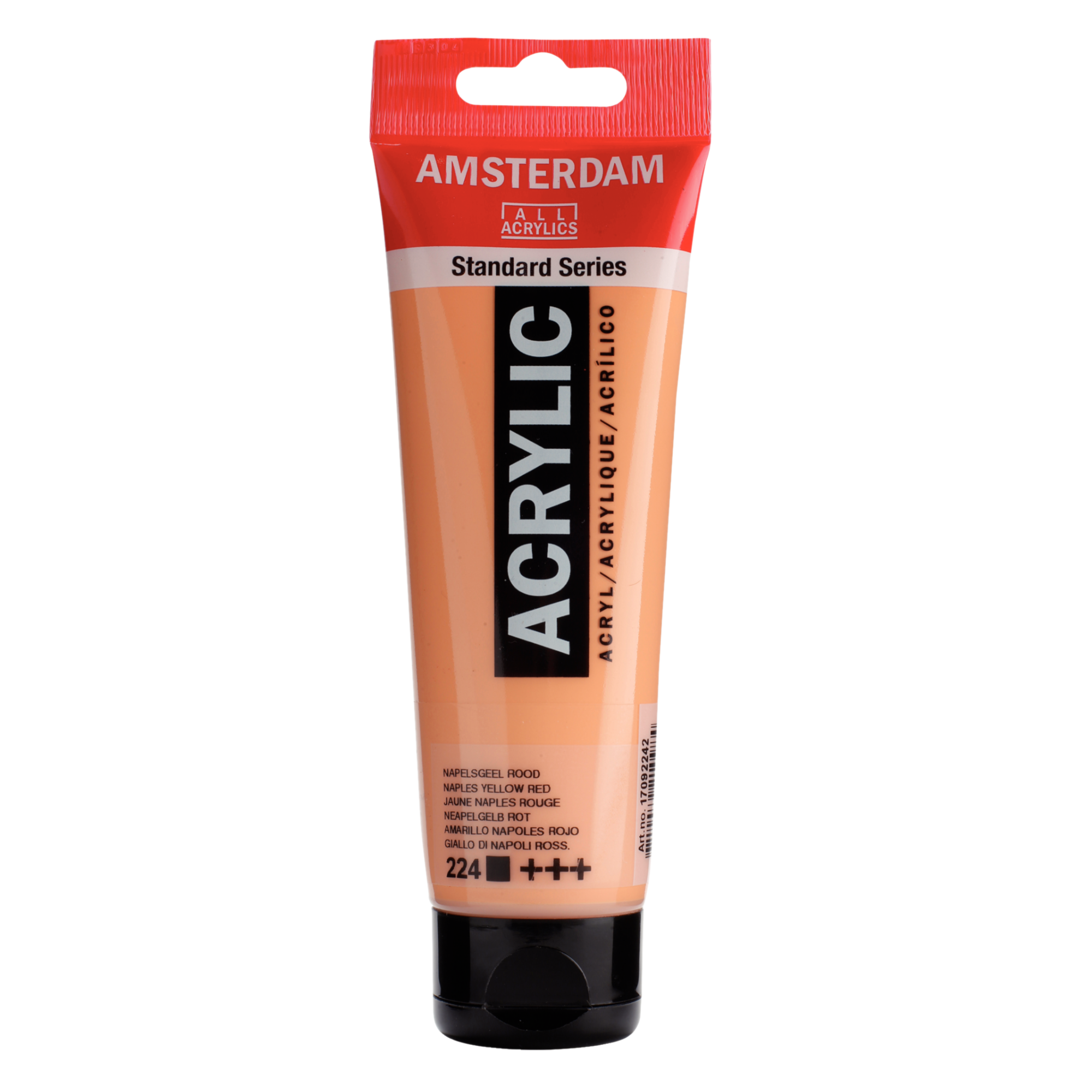 Verf - Acryl - 224 - Napels geel rood - Amsterdam - 120ml
