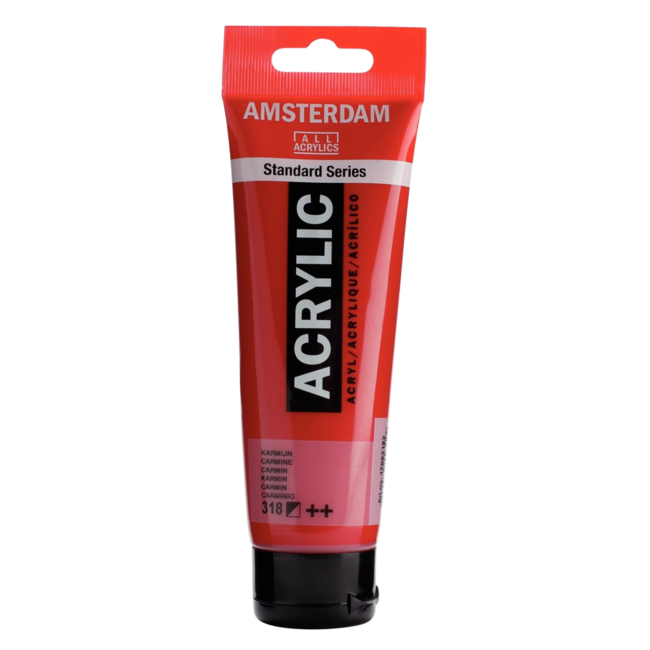 Royal Talens Verf - Acryl - 318 - Karmijn - Amsterdam - 120ml