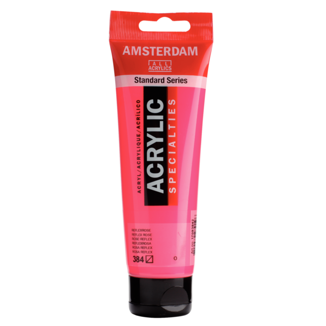 Royal Talens Verf - Acryl - 384 - Reflex roze - Amsterdam - 120ml