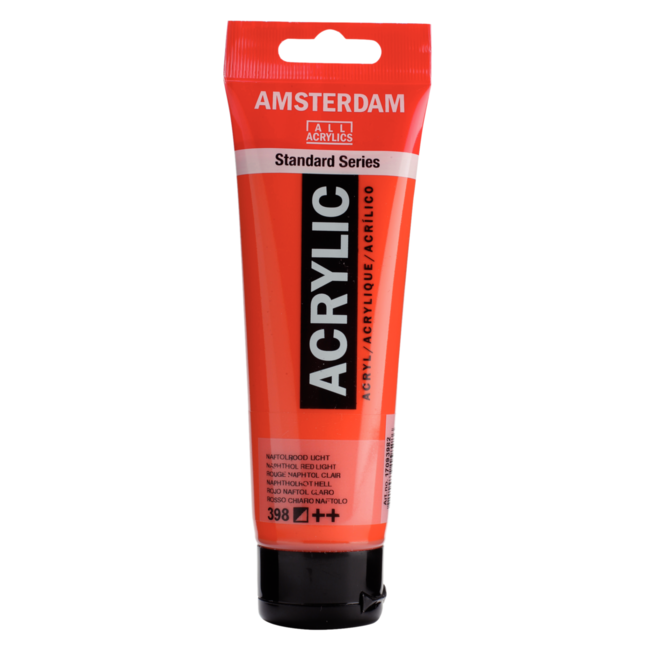 Royal Talens Verf - Acryl - 398 - Naftol rood licht - Amsterdam - 120ml