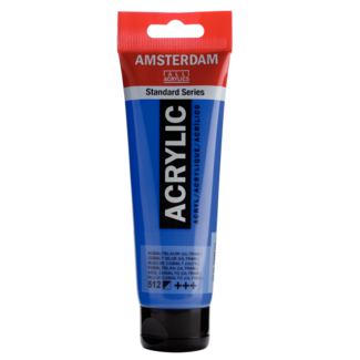 Royal Talens Verf - Acryl - 512 - Kobalt blauw ultramarijn - Amsterdam - 120ml