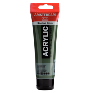 Royal Talens Verf - Acryl - 622 - Olijf groen donker - Amsterdam - 120ml