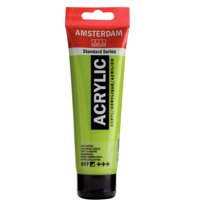 Royal Talens Verf - Acryl - 617 - Geel groen - Amsterdam - 120ml