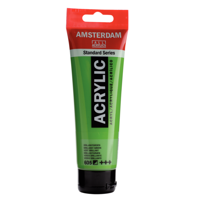 Royal Talens Verf - Acryl - 605 - Briljant groen - Amsterdam - 120ml