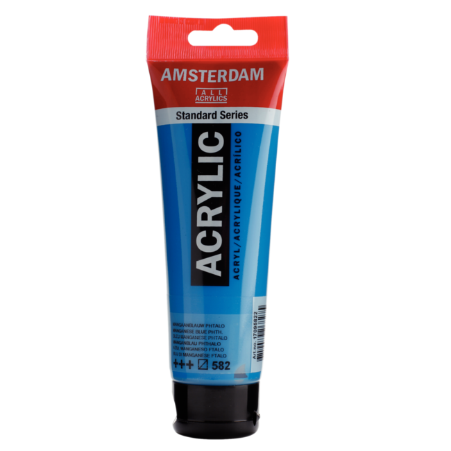 Royal Talens Verf - Acryl - 582 - Mangaan blauw phthalo - Amsterdam - 120ml