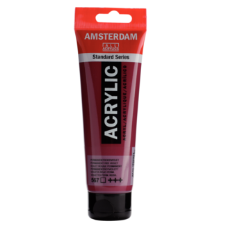 Royal Talens Verf - Acryl - 567 - Permanent rood violet - Amsterdam - 120ml