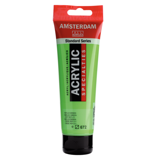 Royal Talens Verf - Acryl - 672 - Reflex groen - Amsterdam - 120ml