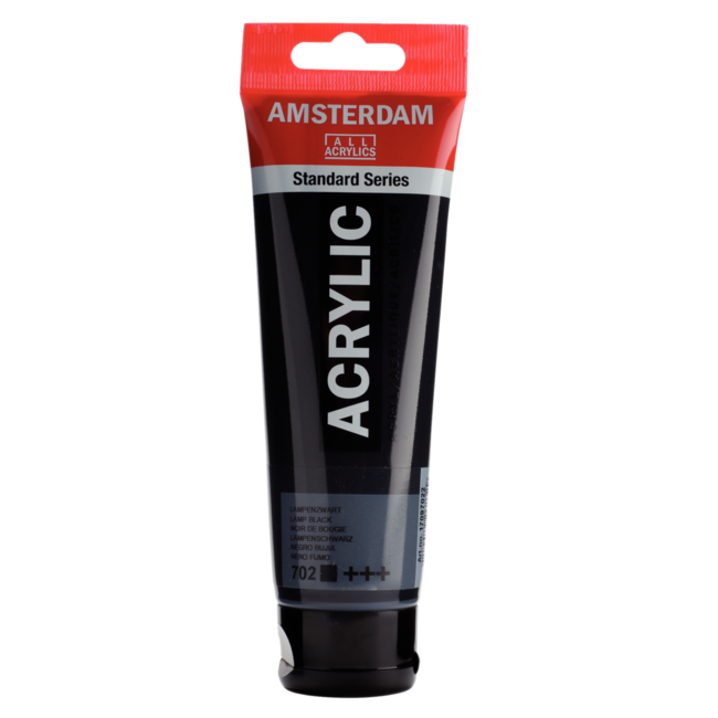 Royal Talens Verf - Acryl - 702 - Lampen zwart - Amsterdam - 120ml