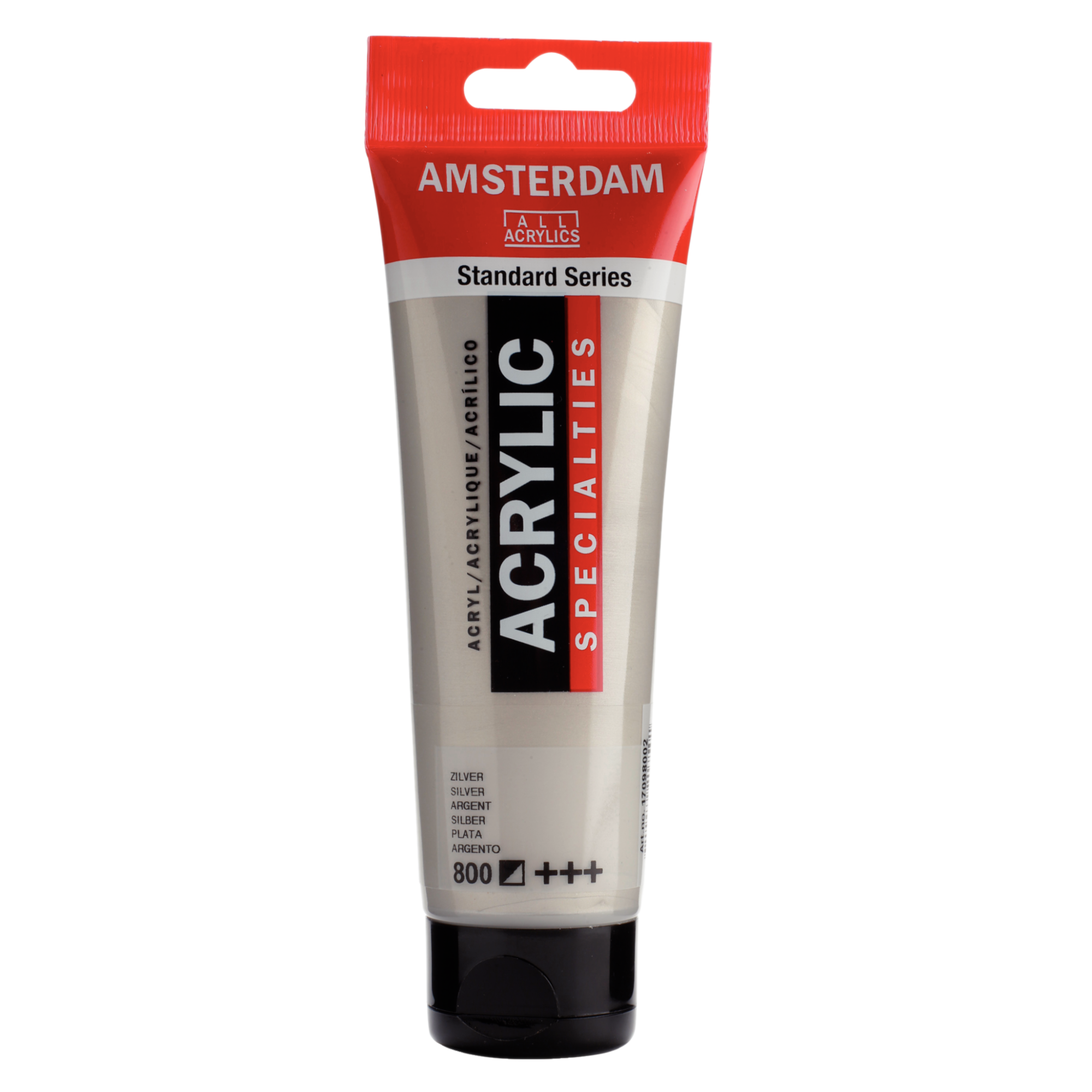 Verf - Acryl - 800 - Zilver - Amsterdam - 120ml